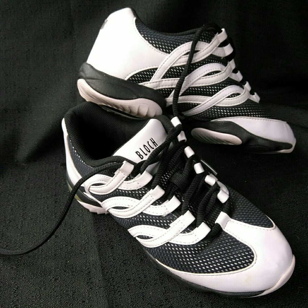 Black and White Bloch Dance Sneakers size 7.5